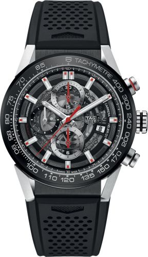 TAG Heuer Carrera Calibre Heuer 01 43 Stainless Steel / Black Ceramic / Skeleton / Rubber